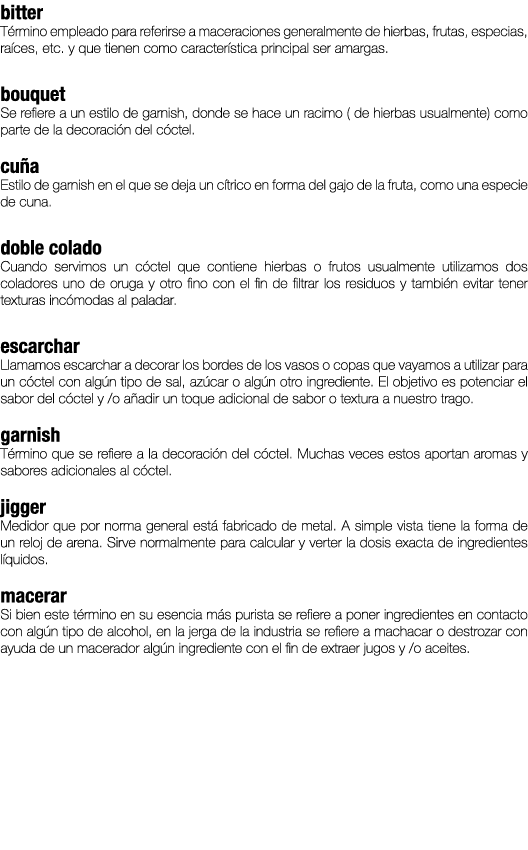 bitter T rmino empleado para referirse a maceraciones generalmente de hierbas, frutas, especias, ra ces, etc. y que t...