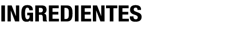 INGREDIENTES